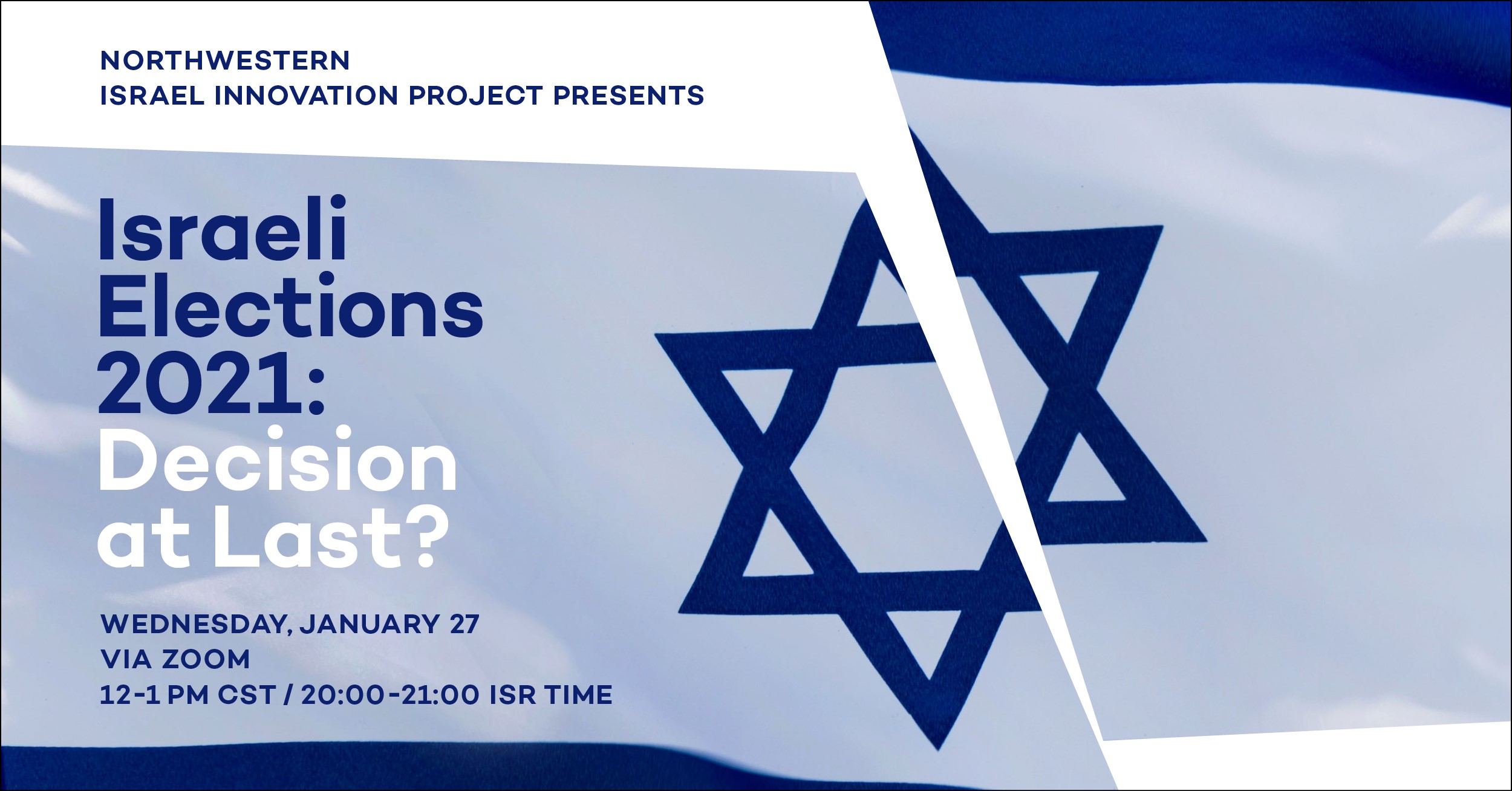 Image of Israeli Elections 2021 webinar flyer