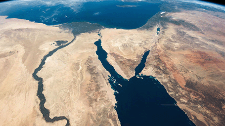 Satellite Picture of Middle East Region