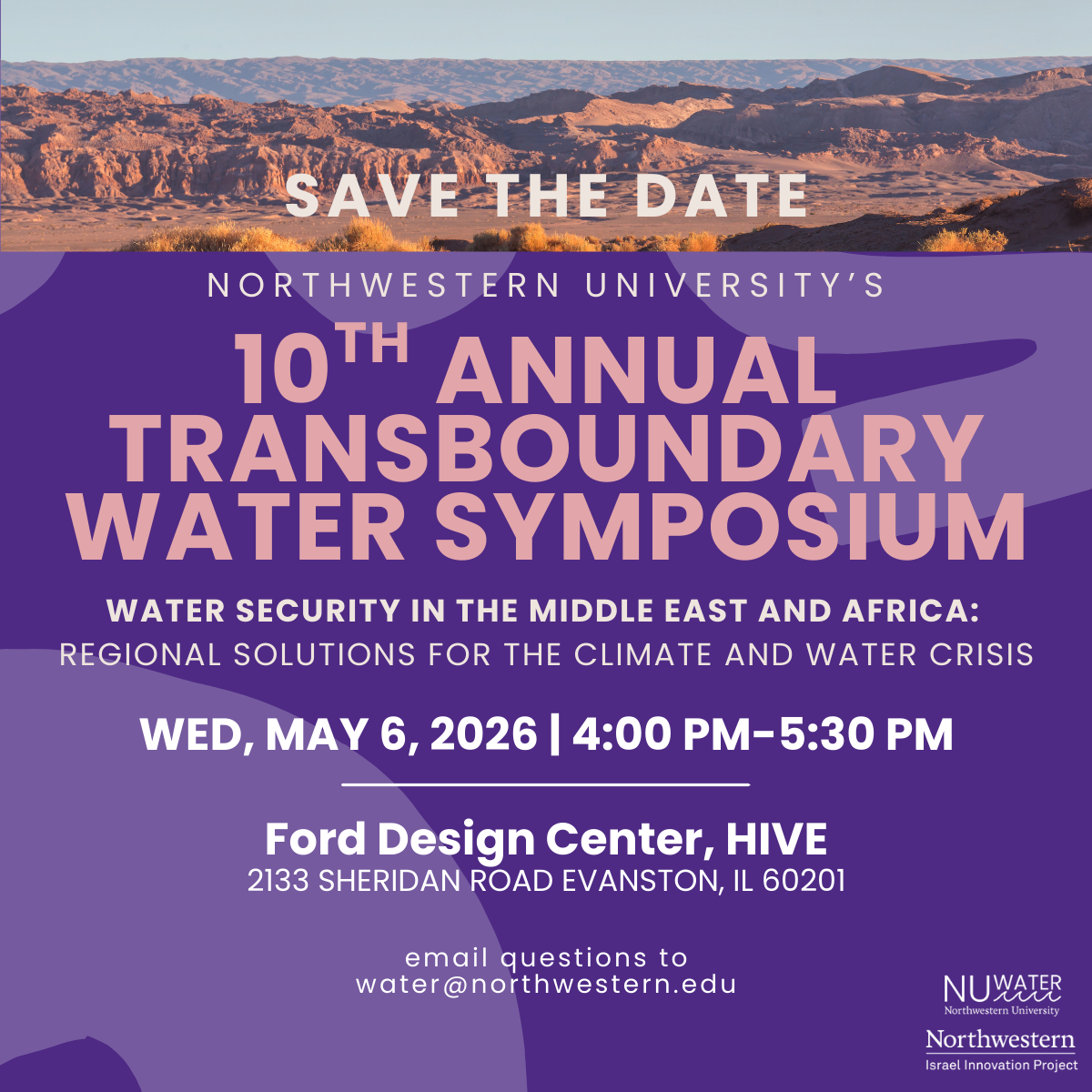 Save the date image for 2026 Water Symposium