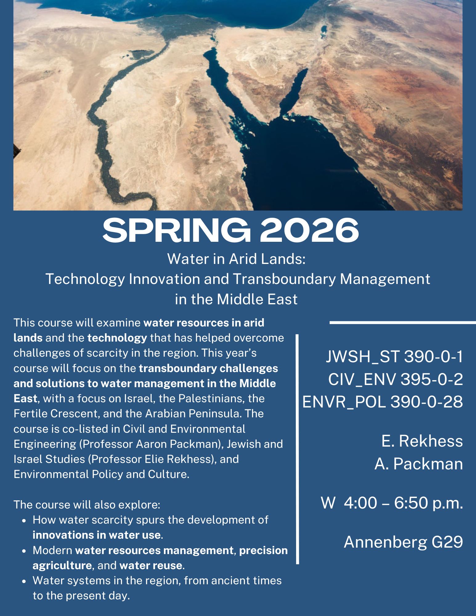 Flyer for 2026 Water Class